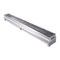 Commercial Stainless Steel Charcoal BBQ Grill for Outdoor Stalls, Thickened Large Barbecue Pit