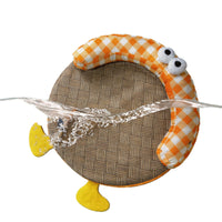 Pet Cooling Mat Rattan Weave Summer Bed for Cats and Dogs, Washable Sofa Cushion