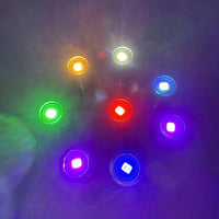 Miniature LED Spotlight for Dollhouse & DIY Models - Warm, White, Yellow, Red Light Options
