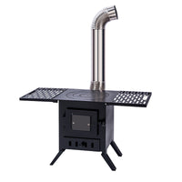 2025 New Portable Folding Wood Burning Stove for Outdoor Camping and Home Heating