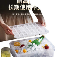 Large Capacity Ice Cube Tray with Storage Bin and Scoop for Commercial Outdoor Use