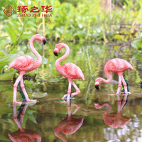 Flamingo Miniature Landscape Ornament for Potted Plants and Garden Decor