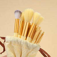 13-Piece Makeup Brush Set with Bag - Blush, Eyeshadow, Lip, Concealer, Contour Brushes