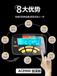 High-Precision Underground Metal Detector for Gold, Silver, and Copper Treasure Hunting