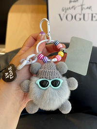 Cute Sootball Plush Keychain for Bags and Car Keys