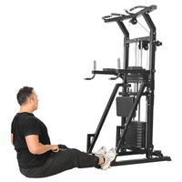 Assisted Pull-Up Machine for Home Gym, Multi-Functional Training Equipment for Lumbar Traction and Dips