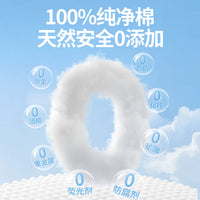 Disposable Pearl-Patterned Cotton Facial Tissues, Large Pack, Wall-Mounted