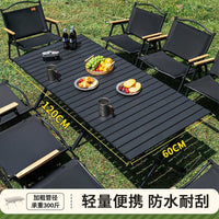 Portable Camping Picnic Table and Chair Set with Storage Bag