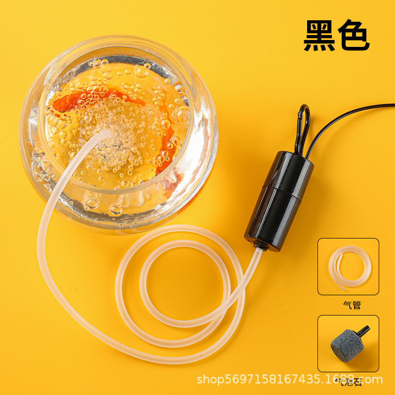 USB Portable Aquarium Air Pump for Fish Tank, Ultra-Quiet Oxygenator for Fishing and Aquatic Supplies