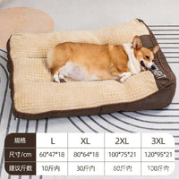 All-Season Pet Sofa Bed for Medium to Large Dogs - Golden Retriever Dog Bed Mat Warm Winter Sleeping Pad