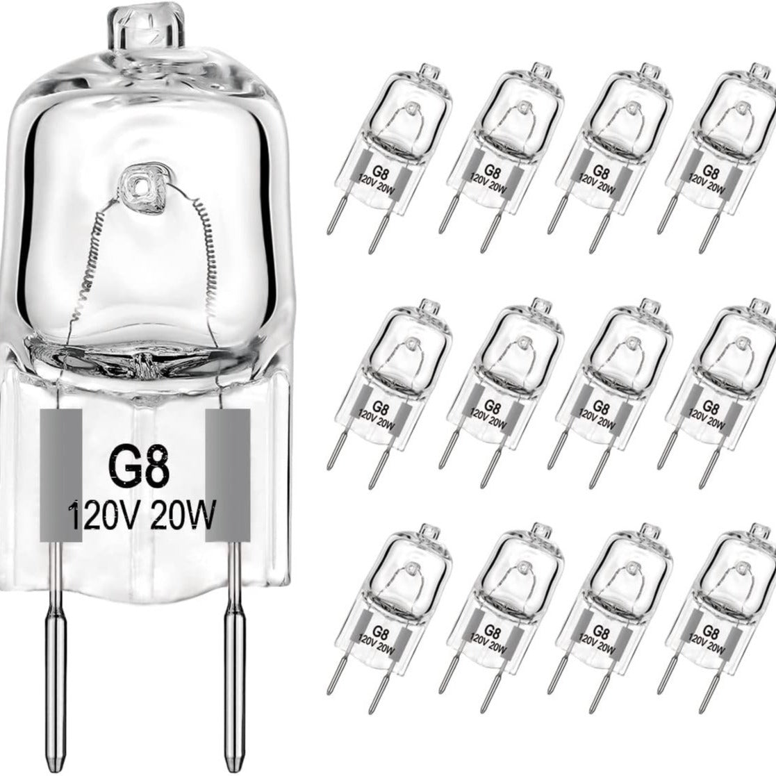 G8 Halogen Light Bulb 110V-130V Double Pin Short Tube Spotlight Lamp
