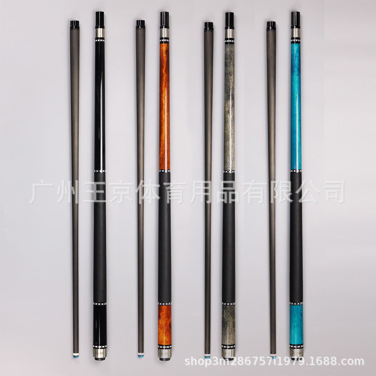 Carbon Fiber Pool Cue Stick with 12.5mm Low-Deflection Shaft for Billiards