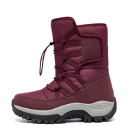 Unisex High-Top Insulated Winter Hiking Boots for Snow and Cold Weather