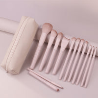 Pink Peach Makeup Brush Set for Eyeshadow, Blush, Contour, and Concealer - Beginner Friendly