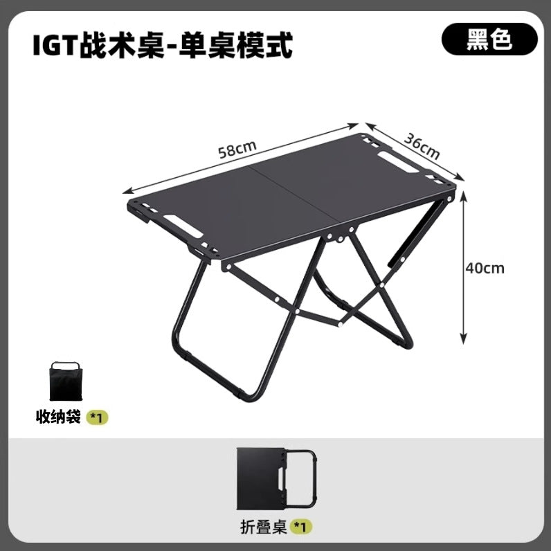 Lightweight Portable Folding Camping Table Outdoor Tactical Desk for Picnic BBQ