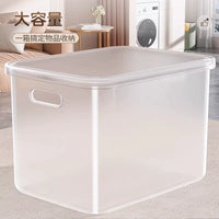 Clear Plastic Storage Bins with Lids for Clothes, Toys, and Snacks - Stackable Organizer Baskets