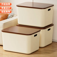 Plastic Storage Box with Lid for Underwear Snacks Sundries Wardrobe Clothes Home Rectangular Organizer