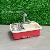 Dollhouse Miniature Kitchen Sink Play Set for Kids