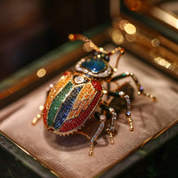 Siberian Beetle Brooch Pin Original Design Insect Jewelry