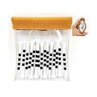 Golf Ball Tee Holder Pouch with Automatic Closure, Portable Waist Bag for Golf Accessories