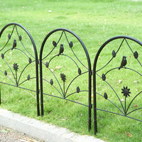 Decorative Iron Garden Fence Panels for Yard & Pet Enclosure