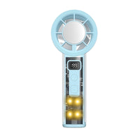 Portable Semiconductor Cooling Fan with 100-Speed Digital Display, USB Rechargeable Handheld Desk Fan