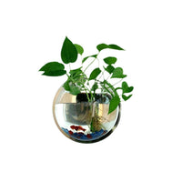 Wall-Mounted Acrylic Fish Tank Mini Round Aquarium for Home Decor