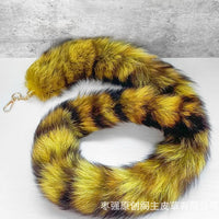 Fox Tail Keychain Cosplay Prop Bag Charm Dance Performance Accessory