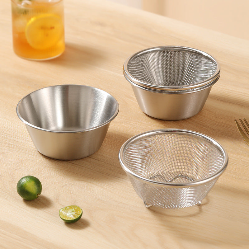 Mini Stainless Steel Colander Strainer Basket for Kitchen Rice Vegetable Washing