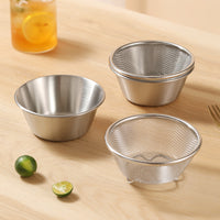 Mini Stainless Steel Colander Strainer Basket for Kitchen Rice Vegetable Washing