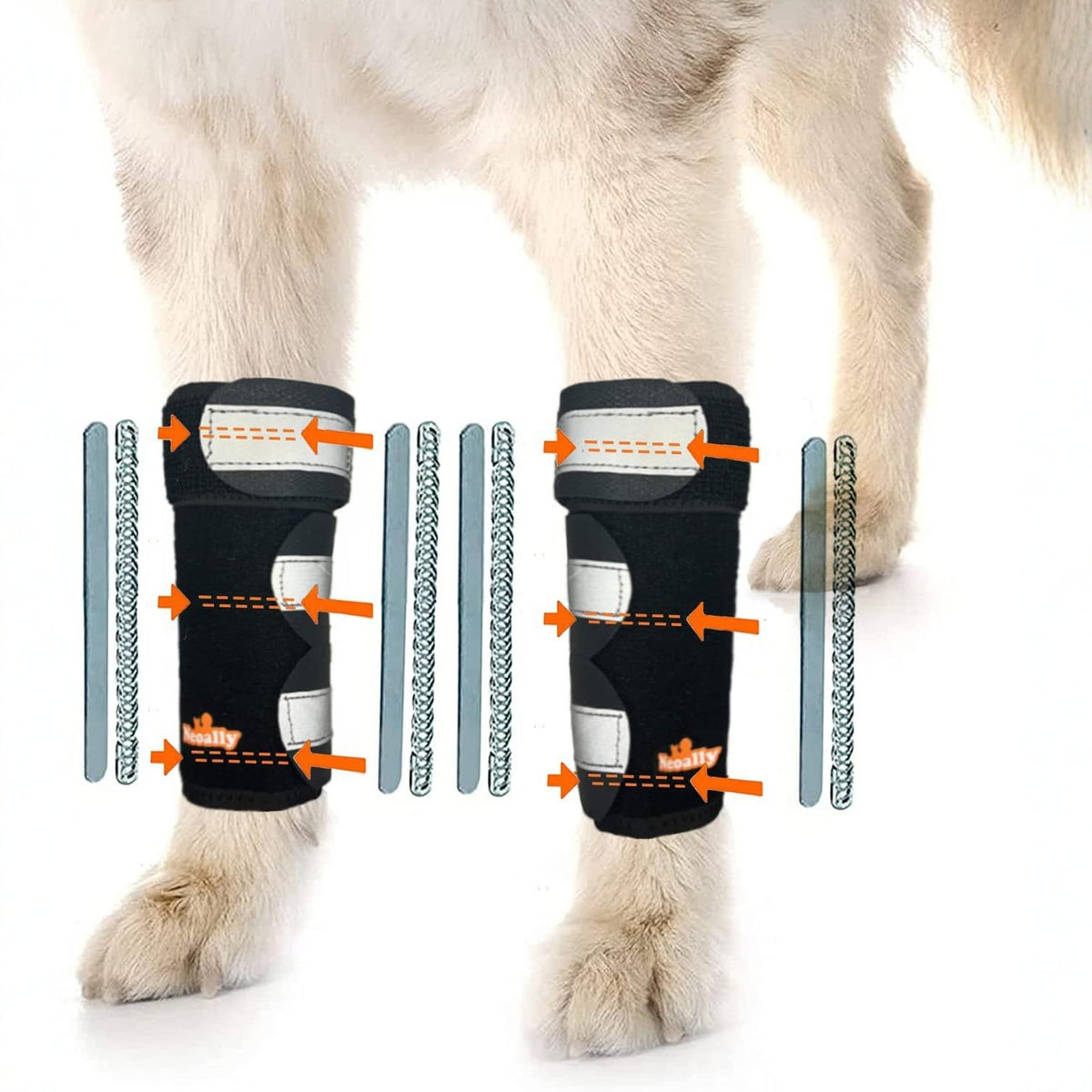 Reflective Dog Knee Brace Leg Joint Protector for Large Dogs