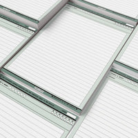 B5 Tear-Off Lined/Grid Notebook for Students, Aesthetic Design