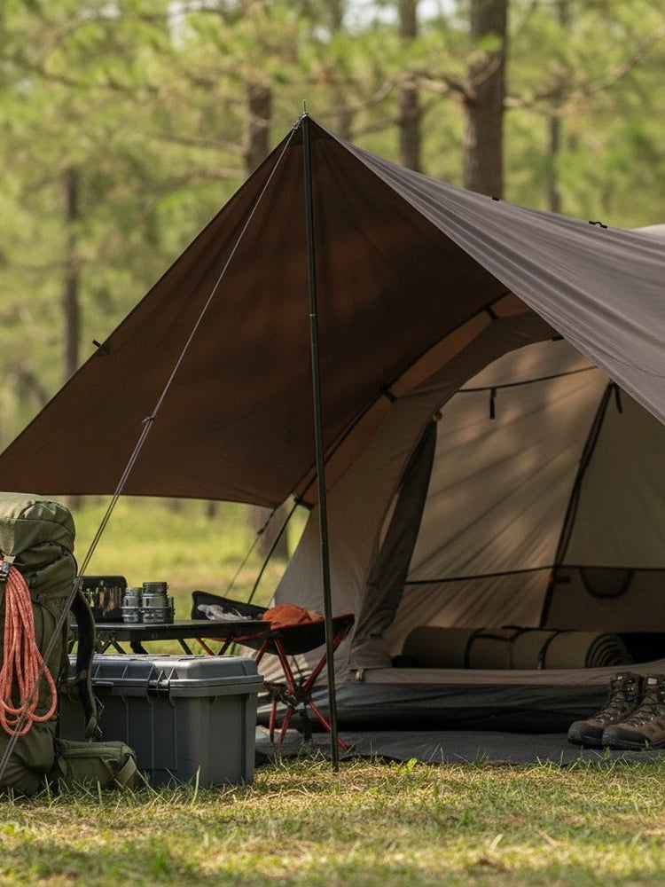 Lightweight 19-Point Tarp Shelter for Outdoor Backpacking and Hiking - Waterproof Sunshade