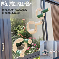 Window Mounted Cat Hammock Perch with Suction Cups - No-Drill Wall-Mounted Cat Bed