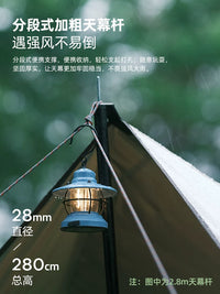 Vidalido Aviation Aluminum Tent Poles for Outdoor Camping Awnings and Canopies
