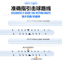 Golf Putting Alignment Mirror Training Aid with Guide Ruler