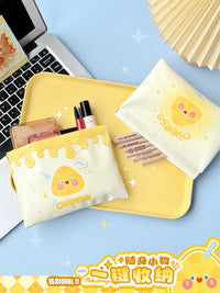 Self-Closing Spring Cable Organizer Pouch for USB Drives, Earbuds, Chargers, and Cosmetics