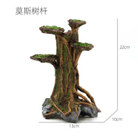 Artificial Moss Tree Aquarium Decoration Resin Driftwood Brazilian Tree Root Branch
