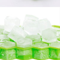 Factory Direct Silicone Honeycomb Ice Cube Tray with Lid - 37-Grid DIY Quick Freeze Mold