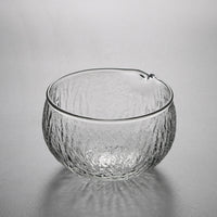 Japanese Matcha Bowl with Spout - Glass Tea Bowl for Whisking Matcha
