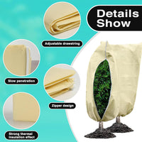 Non-Woven Plant Frost Protection Cover for Garden Vegetables - Multi-Size Winter Warmth and Windproof Cover
