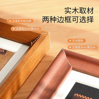 Solid Wood European Style Photo Frame for Wall Mounting, Puzzle and Poster Display, A4 to 30-inch