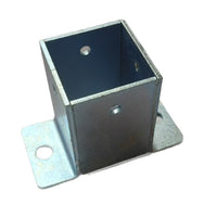 Galvanized Steel Fence Post Base for Outdoor Wood Square Tube Fencing