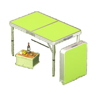 Portable Aluminum Folding Table for Outdoor Camping Picnic and Home Use with Optional Stools