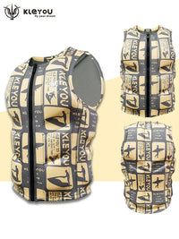 KLEYOU Ultra-Thin Buoyancy Aid Vest for Adults - Lightweight & Portable for Surfing & Jet Skiing