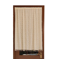 Japanese Style Cotton Daisy Tassel Valance Kitchen Rod Pocket Half Curtain