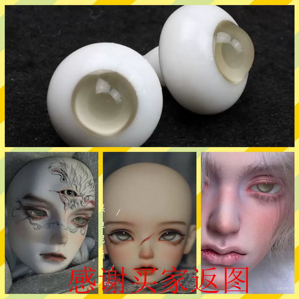 6-24mm BJD Doll Glass Eyes for Collectible Dolls