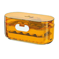 Stackable Ice Cube Tray with Lid and Storage Bin, Food-Grade Ice Ball Maker for Summer Drinks