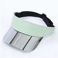 Unisex Laser Brim Visor Tennis Cap for Outdoor Sports - Sun Protection, Breathable, Sweat-Absorbent