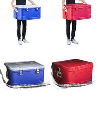 Portable Insulated Cooler Box for Food Delivery, Camping, Fishing, and Outdoor Activities